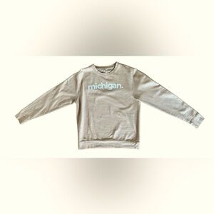 Kiloh + Co Michigan Crewneck Sweatshirt – Neutral Beige Size Small